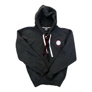 J America Men's Hoodie Size Medium Gray Long Sleeve Pullover